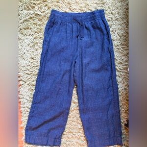 Martha Stewart Blue Linen Collection Pants